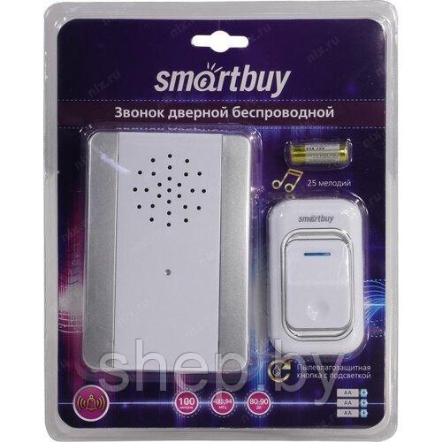 Звонок Smartbuy SBE-11-DP7-25 дверной беспроводной с подсветкой, регулировка громкости, IP44