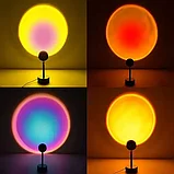Цветной светильник - проектор (лампа блогера) Projection Lamp YD-009, 4 режима, фото 3