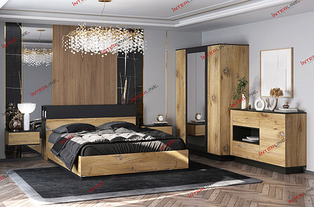 Набор мебели для жилой комнаты Quartz-14 (Спальня-2) фабрика Интерлиния- 2 варианта цвета, фото 2