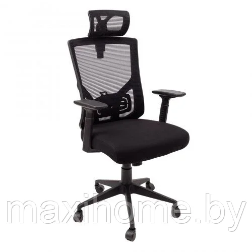 Кресло поворотное NORMAN, ткань/сетка, черный - фото 1 - id-p187867431