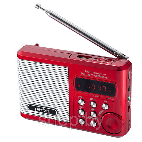 Радиоприемник цифровой Perfeo «SOUND RANGER» (SV922RED) красный