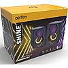 Мультимедийные стерео колонки Perfeo "SHINE" PF_A4438, 2.0, 2х3 Вт, USB, чёрный, Game Design, LED подсветка, фото 7