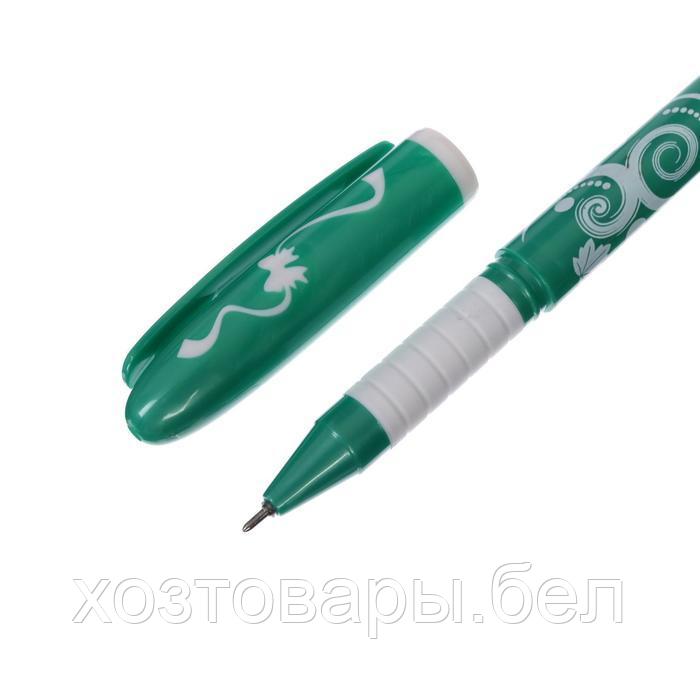 Ручка гелевая синяя 0,5мм дизайн Beifa GA316000 GH-BL "Узоры"с манжетой, микс 2371986 - фото 5 - id-p187871566