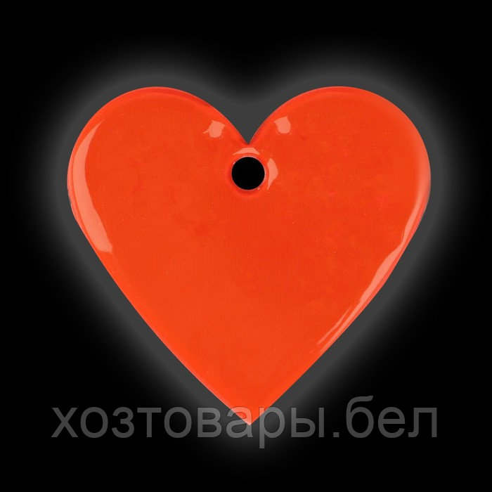Светоотражающий элемент сердце 5*5см цепочка МИКС - фото 5 - id-p187870913