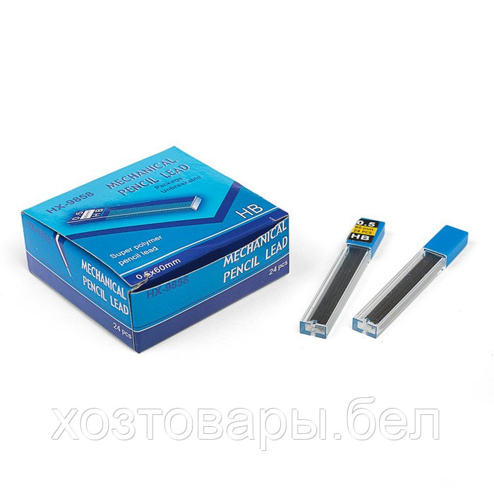 Грифели для механических карандашей НВ 0,5мм 24шт длина-60мм - фото 1 - id-p187870959