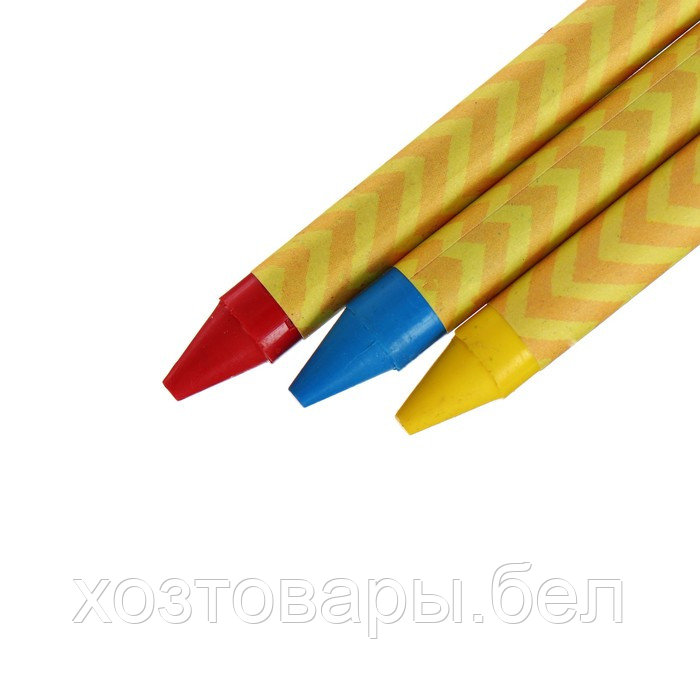 Карандаши восковые 12 цветов в картонной коробе Calligrata - фото 5 - id-p159177547
