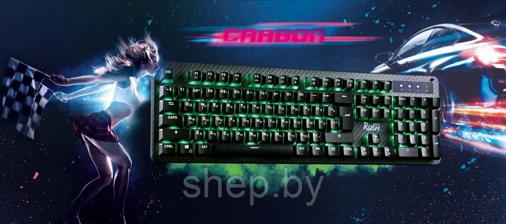 Клавиатура проводная игровая механическая Smartbuy RUSH Carbon 312 USB (SBK-312MG-K),с подсветкой - фото 8 - id-p187872608
