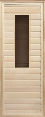 Деревянная дверь для бани Везувий 190х70 - фото 1 - id-p187895362