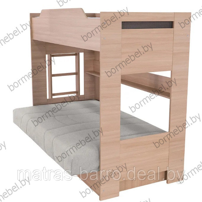 Кровать двухъярусная с диван-кроватью трань Cover 83. Выбор цвета ДСП - фото 8 - id-p118473788