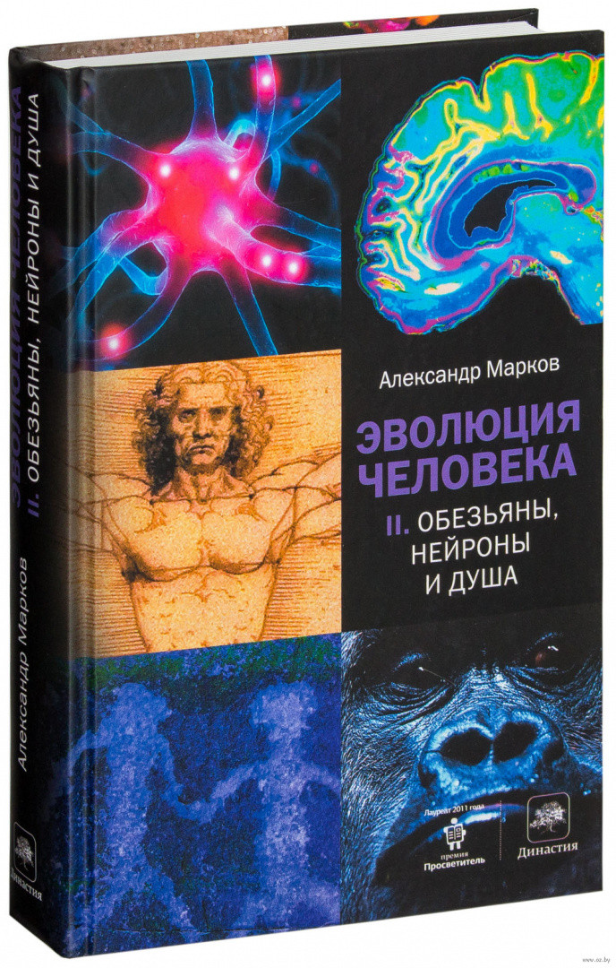 Эволюция человека. В 2-х книгах. Книга 2. Обезьяны, нейроны и душа - фото 1 - id-p187903165