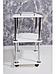 Тележка косметологическая парикмахерская NS88 белая деревянная этажерка столик на колесиках для маникюра, фото 4