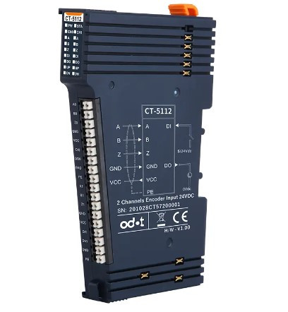Модуль энкодера 2-х канальный, питание =24В, 2DI, 2DO, 32bit, макс. частота 1.5МГц