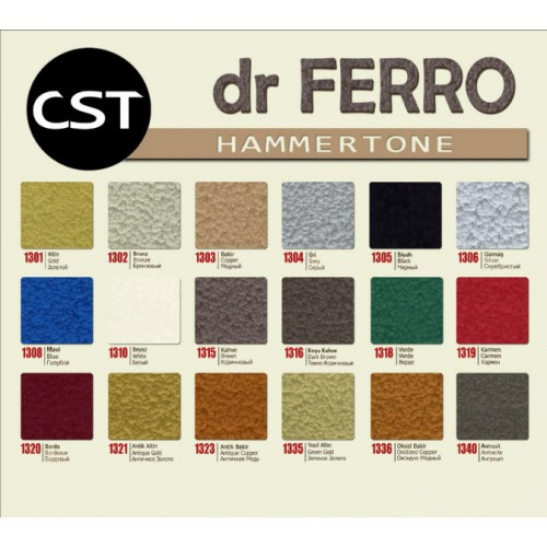 Молотковая краска Краска Dr.Ferro Metal Fashion 0,75l, 1770-чёрный - фото 4 - id-p187906504
