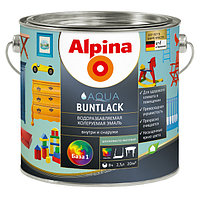 Alpina «Aqua Buntlack Base 1» Эмаль акриловая. Колеровка в пастельные тона.