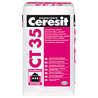 Ceresit «CT 35» Декоративная штукатурка «короед». Предназначена для изготовления покрытий с бороздчатой фактур