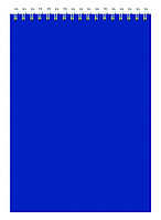 Блокнот Silwerhof 731187-15 A5 мелов.картон 60л клетка гребень синий