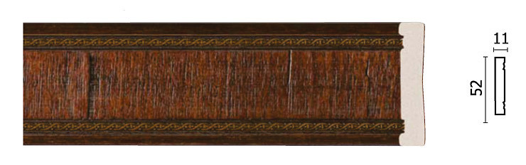 156-2 Молдинг средний (52х11х2400мм)