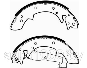 КОЛОДКИ ТОРМОЗНЫЕ БАРАБАННЫЕ FSB173 DN