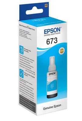 Чернила Epson 673 Cyan (C13T67324A) Голубые (для Epson L1800, L800, L810, L850, L805)