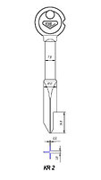 Заготовка для ключа крестовая KR-2 , фото 2