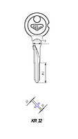 Заготовка для ключа крестовая KR-12, фото 2