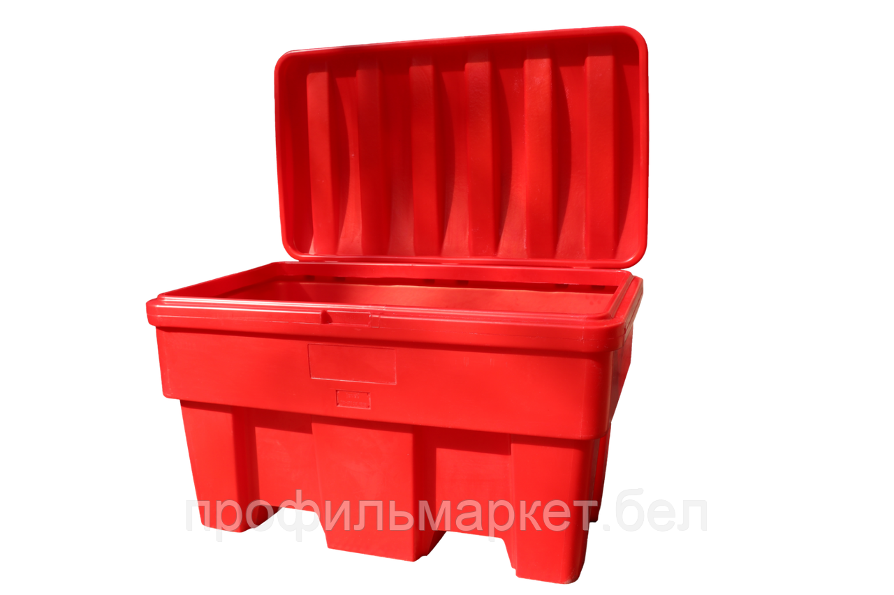 Пластиковый ящик для песка и соли 250 литров красный - фото 2 - id-p187925335