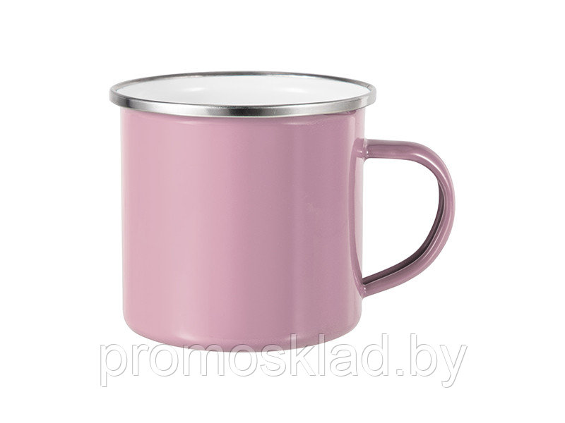 Кружка металлическая розовая 360 мл для сублимации - фото 1 - id-p187925400