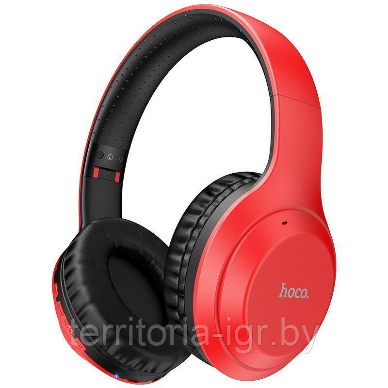 Беспроводная Bluetooth-гарнитура c микрофоном W30 красный Hoco - фото 3 - id-p187925503