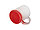 Кружка стеклянная матовая 330 мл градиент красный для сублимации, фото 2