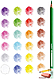 Набор цветных карандашей Carioca Triangular, трехгранные, 24 цвета, фото 2