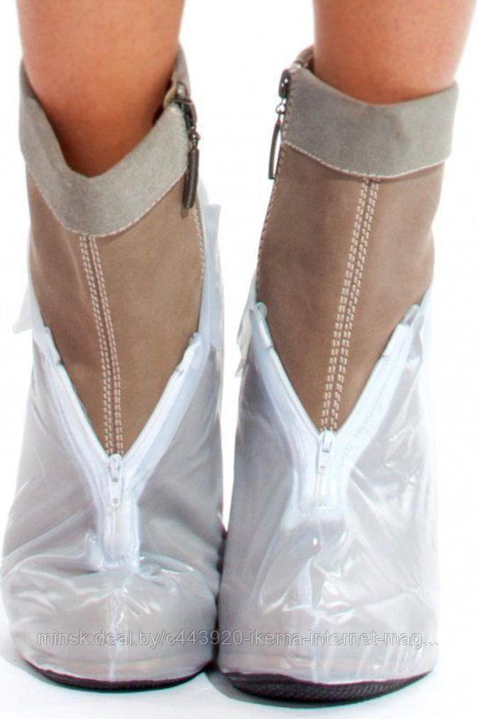 Чехлы грязезащитные для женской обуви на каблуках, размер M - фото 3 - id-p104671988