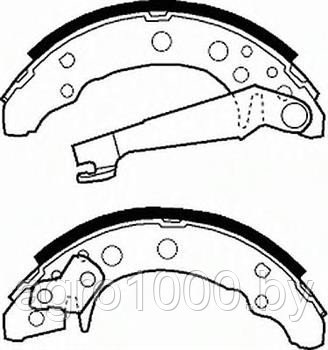 КОЛОДКИ ТОРМОЗНЫЕ БАРАБАННЫЕ FSB191 DN