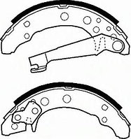 КОЛОДКИ ТОРМОЗНЫЕ БАРАБАННЫЕ FSB191 DN