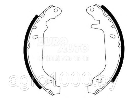 КОЛОДКИ ТОРМОЗНЫЕ БАРАБАННЫЕ FSB243 DN