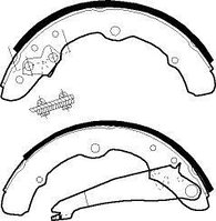 КОЛОДКИ ТОРМОЗНЫЕ БАРАБАННЫЕ FSB273 DN