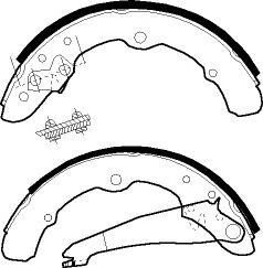 КОЛОДКИ ТОРМОЗНЫЕ БАРАБАННЫЕ FSB273 DN