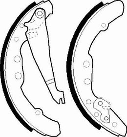 КОЛОДКИ ТОРМОЗНЫЕ БАРАБАННЫЕ FSB409 DN