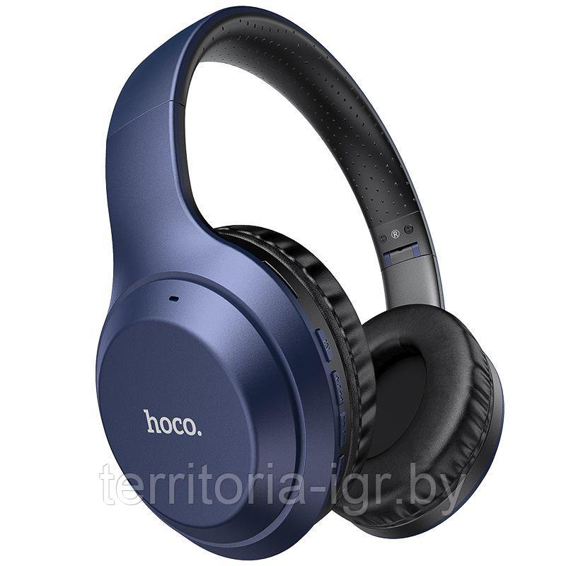 Беспроводная Bluetooth-гарнитура c микрофоном W30 синий Hoco - фото 2 - id-p187932171