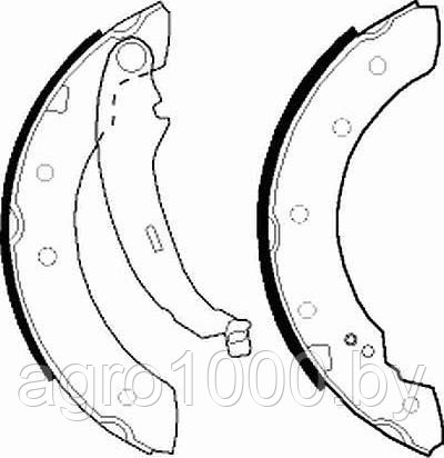 КОЛОДКИ ТОРМОЗНЫЕ БАРАБАННЫЕ FSB519 DN