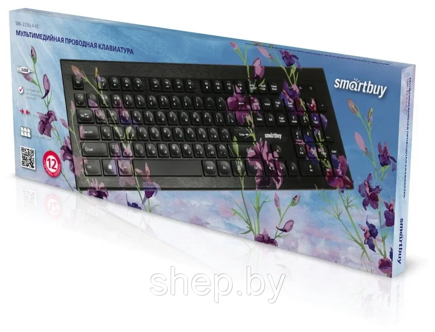 Клавиатура проводная SmartBuy ONE 223 Flowers USB - фото 3 - id-p187932833