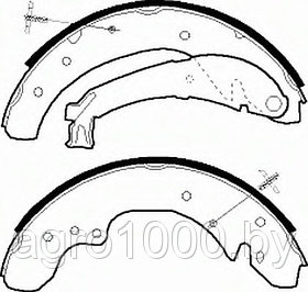 КОЛОДКИ ТОРМОЗНЫЕ БАРАБАННЫЕ FSB534 DN