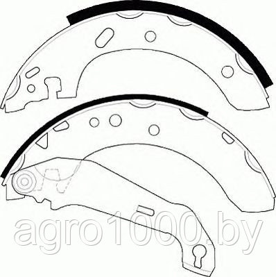 КОЛОДКИ ТОРМОЗНЫЕ БАРАБАННЫЕ FSB555 DN