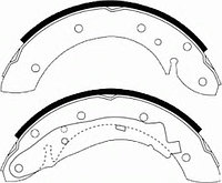 КОЛОДКИ ТОРМОЗНЫЕ БАРАБАННЫЕ FSB568 DN
