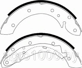 КОЛОДКИ ТОРМОЗНЫЕ БАРАБАННЫЕ FSB568 DN