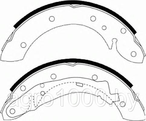 КОЛОДКИ ТОРМОЗНЫЕ БАРАБАННЫЕ FSB568 DN - фото 1 - id-p6929055