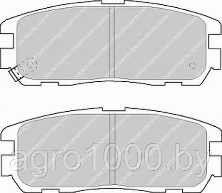 КОЛОДКИ ТОРМОЗНЫЕ ДИСКОВЫЕ FDB1017 DN