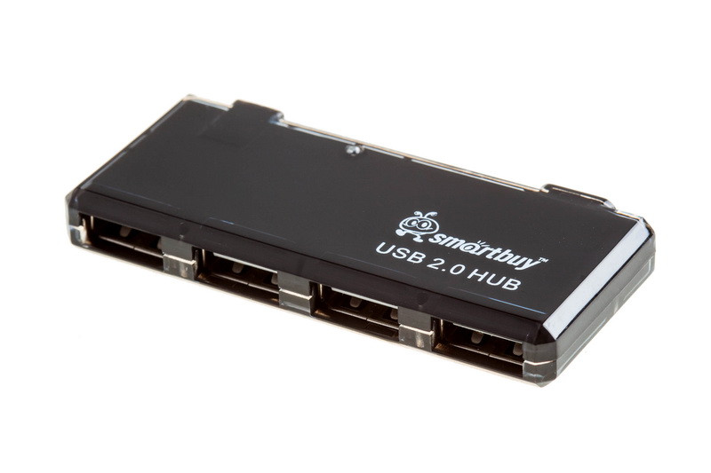 USB Hub (usb-концентратор) Smartbuy 4 порта черный (SBHA-6110-K) - фото 1 - id-p23788869