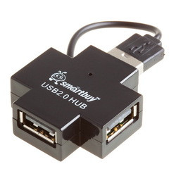 USB Hub (usb-концентратор) Smartbuy 4 порта черный (SBHA-6900-K) - фото 1 - id-p23788877