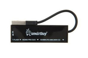 Картридер (cardreader) Smartbuy черный (SBR-717-K)