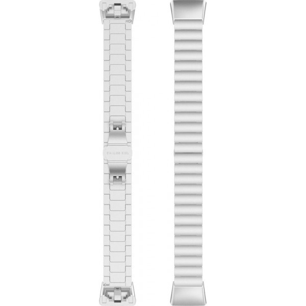 Металлический блочный браслет Rumi Snake для Huawei Band 6 / Honor Band 6, Band 7 Серебристый - фото 2 - id-p184430543